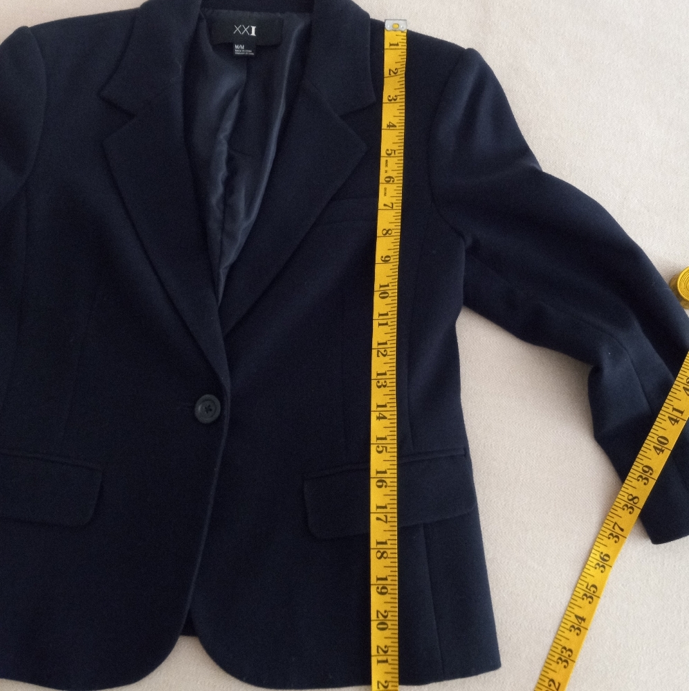 Forever 21 Cropped Navy Jacket - Picture 5 of 8